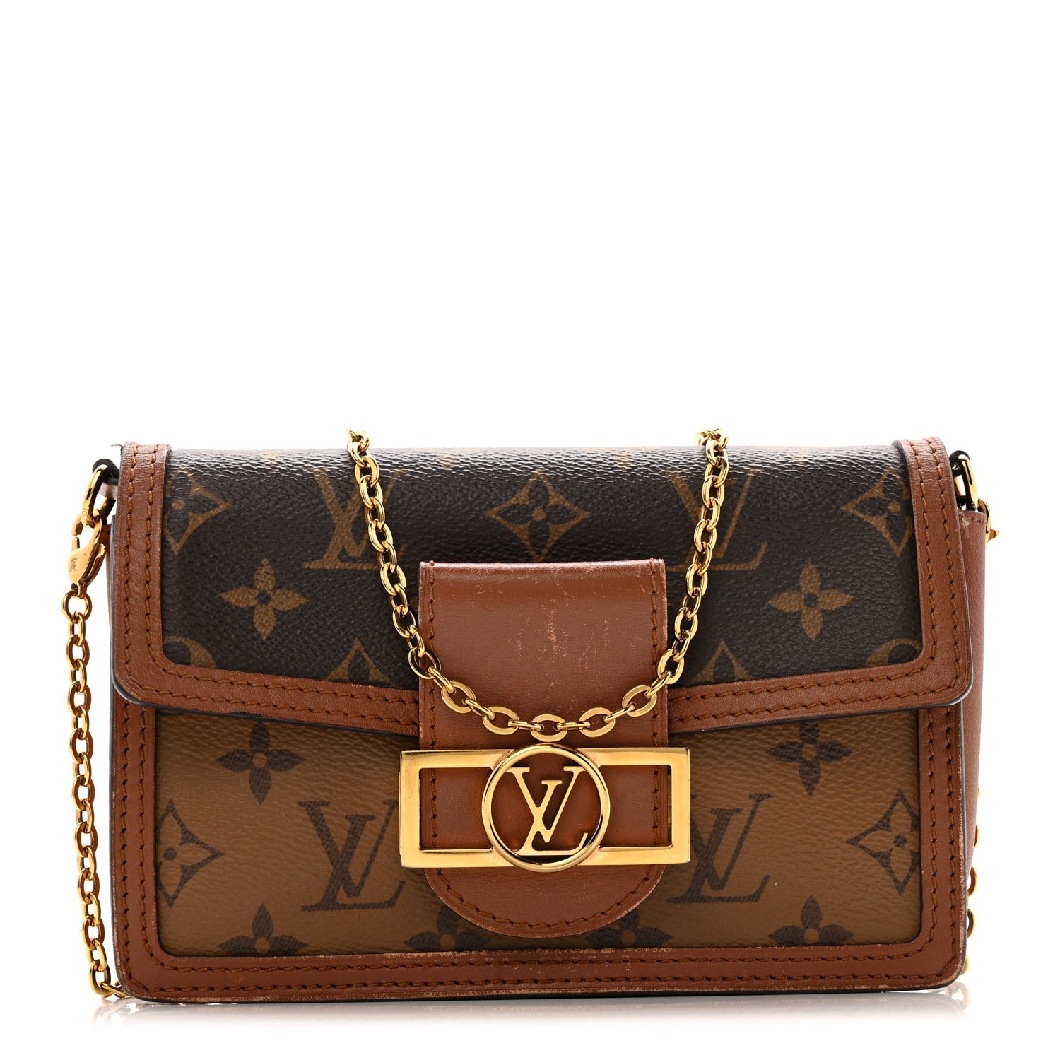 Reverse Monogram Dauphine Chain Wallet