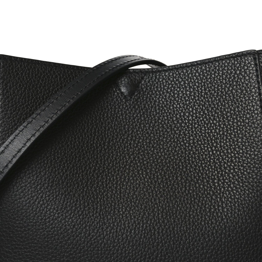 Calfskin Empire Spike Studded Mini Cabachic Bucket Bag Black