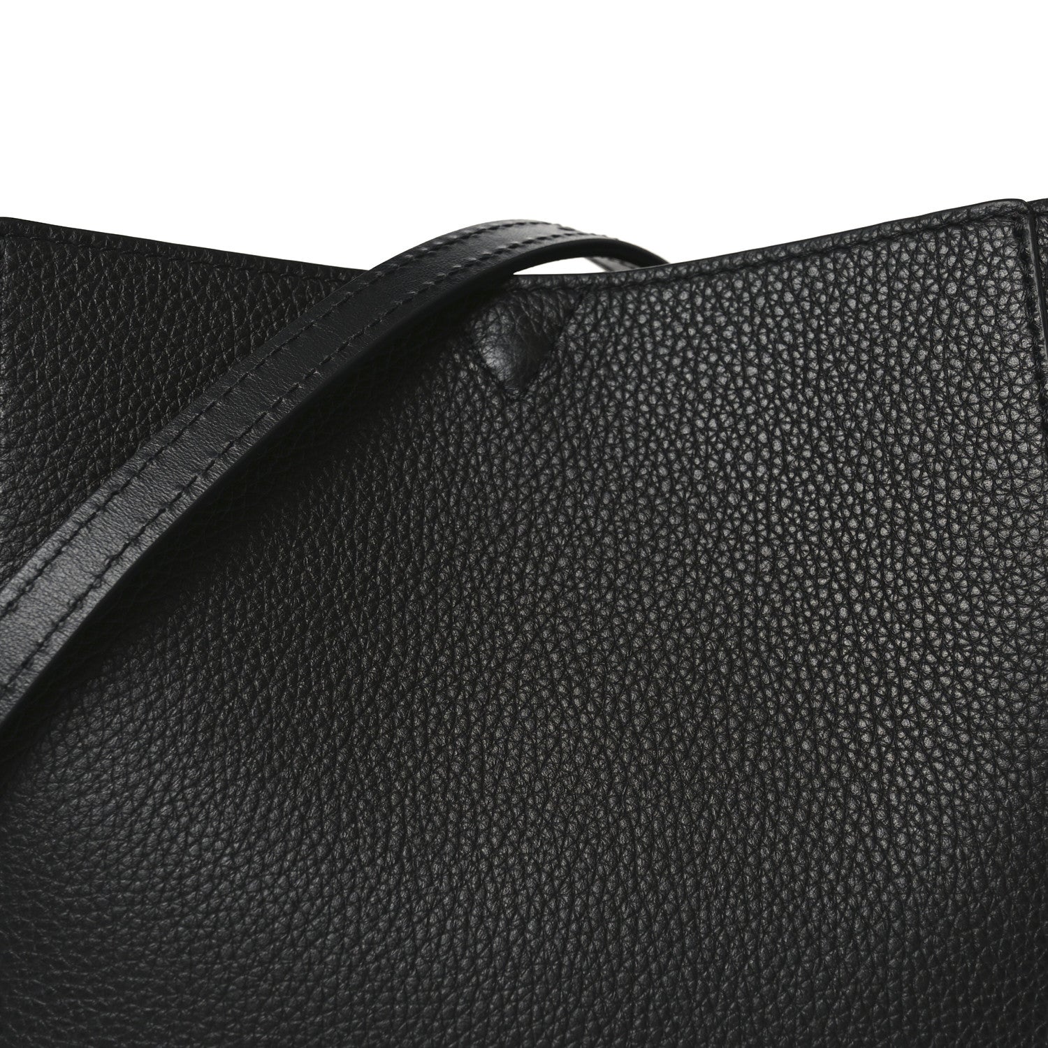 Calfskin Empire Spike Studded Mini Cabachic Bucket Bag Black