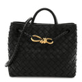 Nappa Intrecciato Small Andiamo Shoulder Bag Black