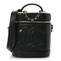 Lambskin Timeless Vanity Cosmetic Case Black