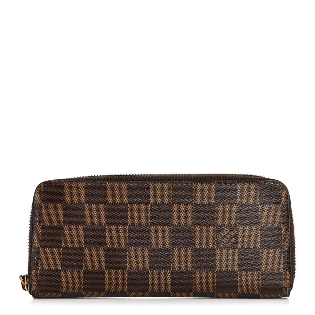 Damier Ebene Clemence Wallet Cherry