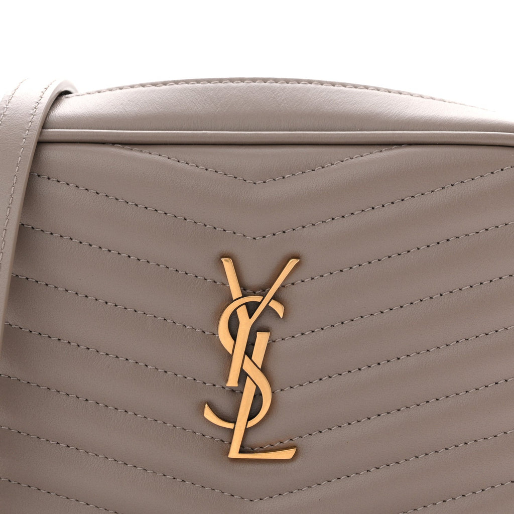 Calfskin Matelasse Monogram Mini Lou Camera Bag Taupe