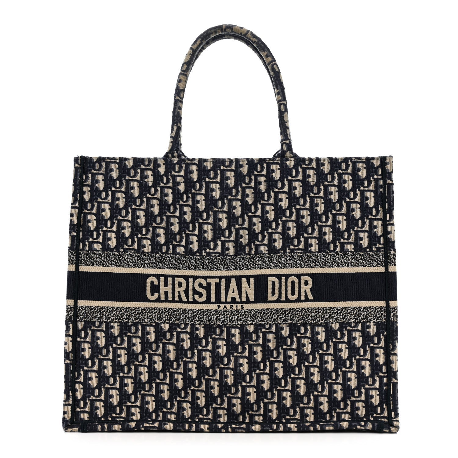 Oblique Large Book Tote Blue Multicolor