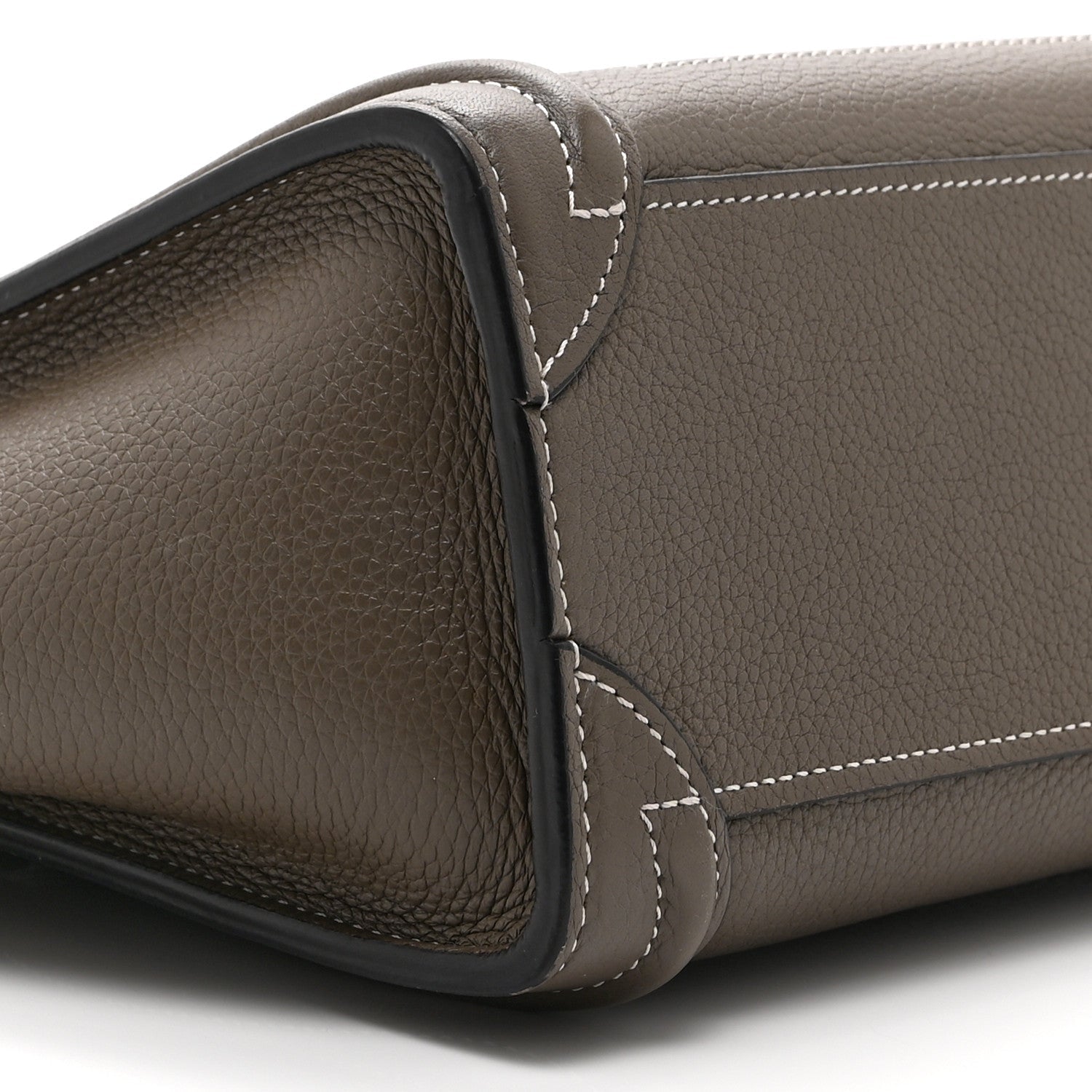 Drummed Calfskin Nano Luggage Souris