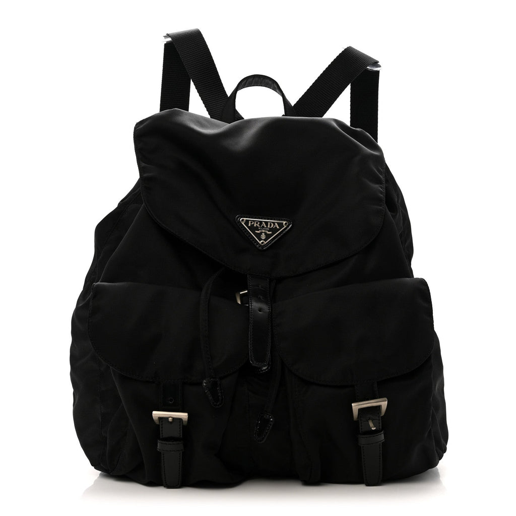 Nylon Vela Medium Backpack Black