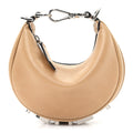 Vitello Grace Nano Fendigraphy Hobo Charm Miele Scuro