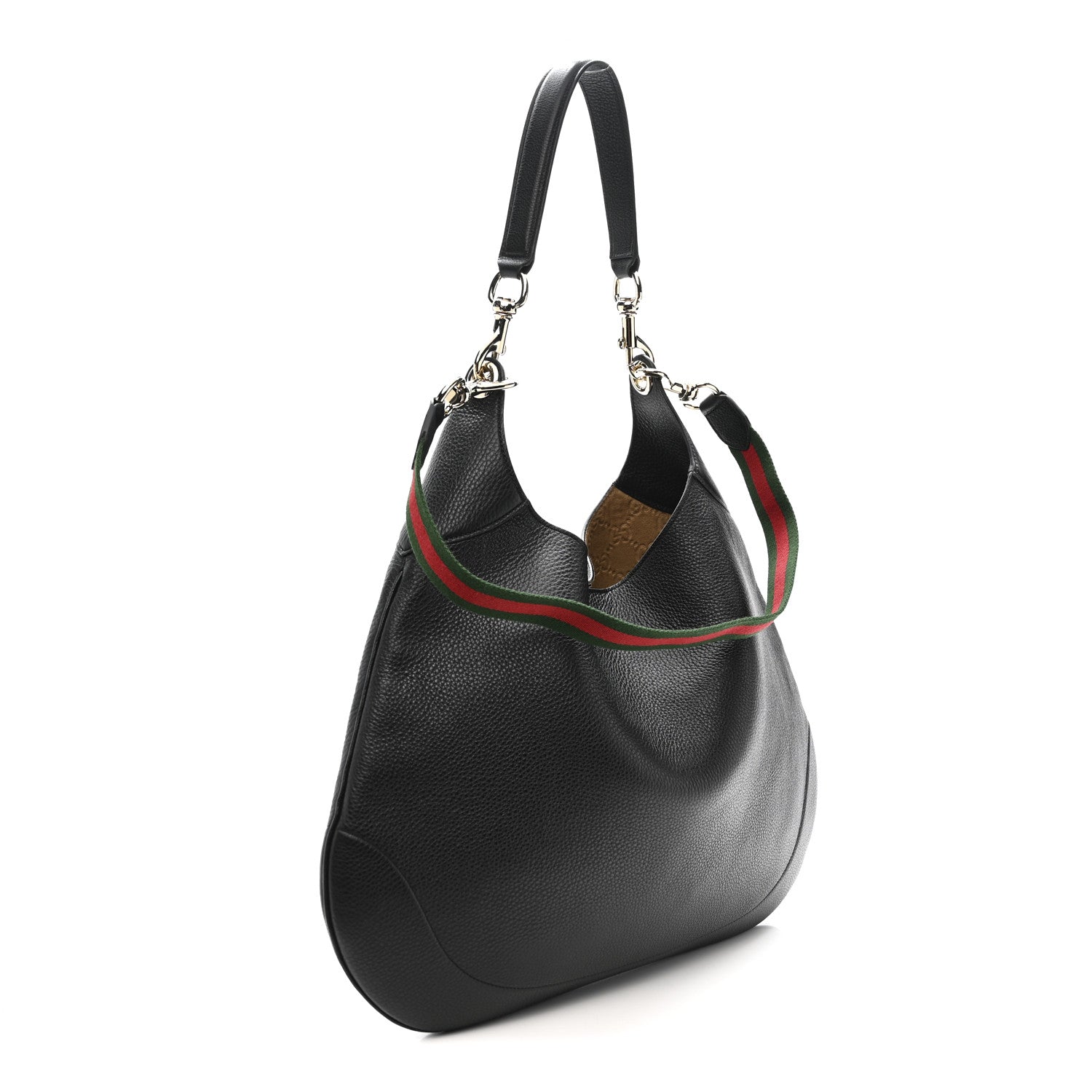 Soft Grained Calfskin Maxi B Hobo Black