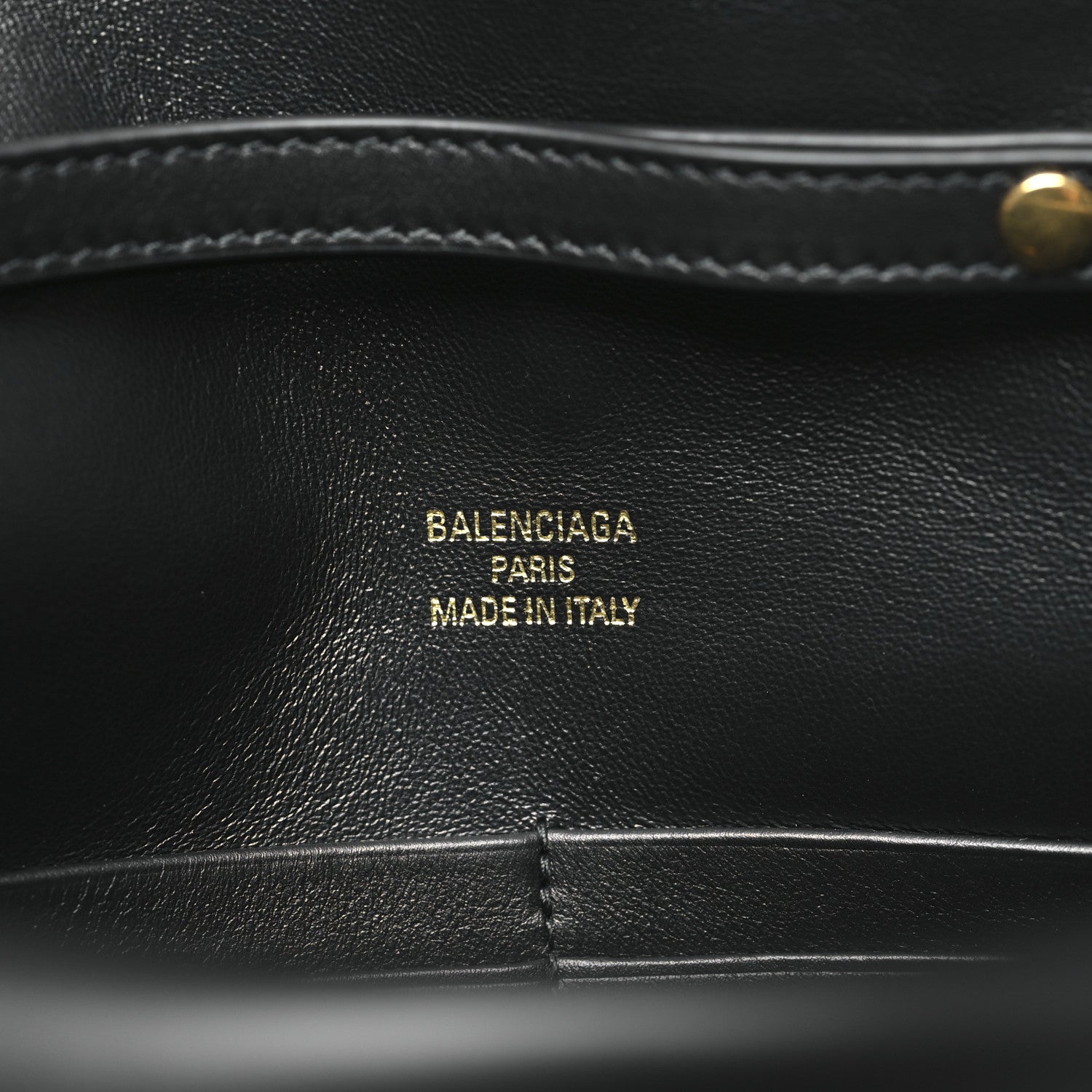 Smooth Calfskin Small Bel Air Clutch On Strap Black