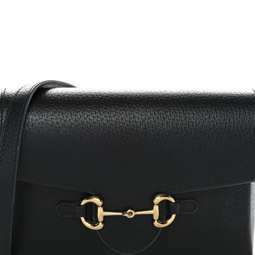 Calfskin Horsebit 1955 Shoulder Bag Black