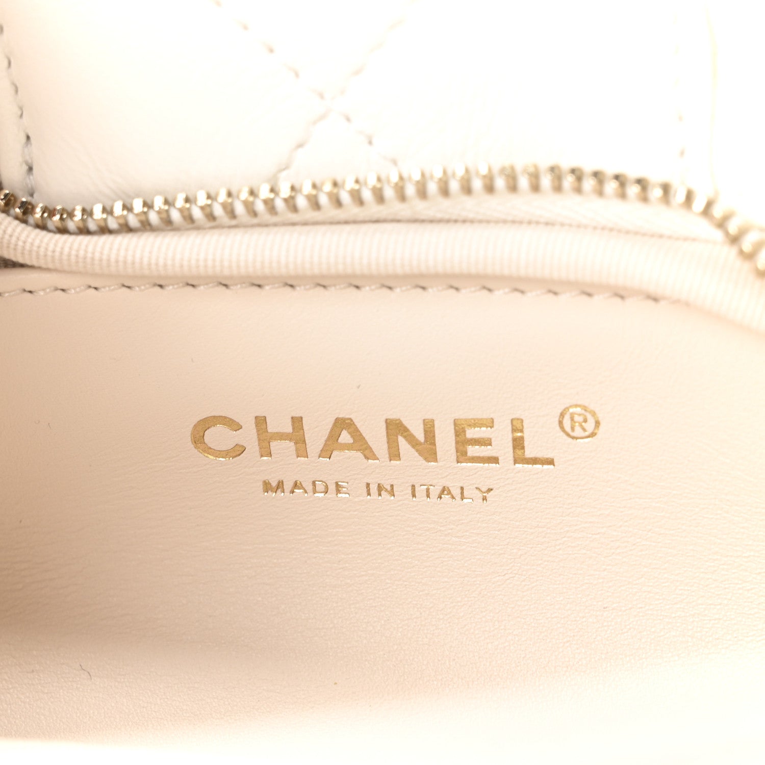 Lambskin Quilted Mini Bow Bag White
