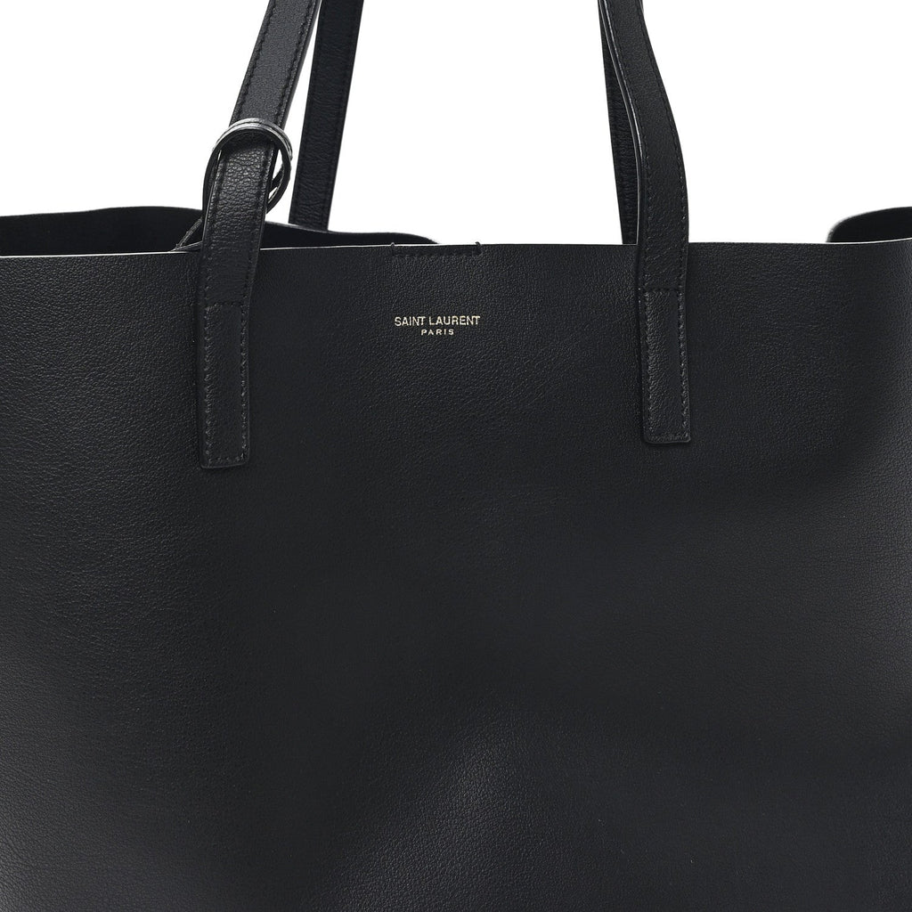 Calfskin Large Shopping Tote Black