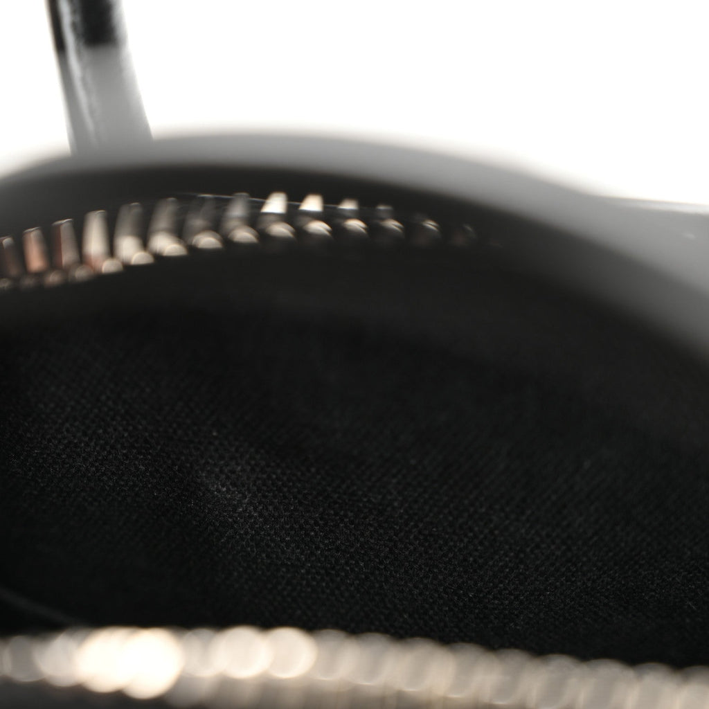 Shiny Lord Calfskin Mini Antigona Black