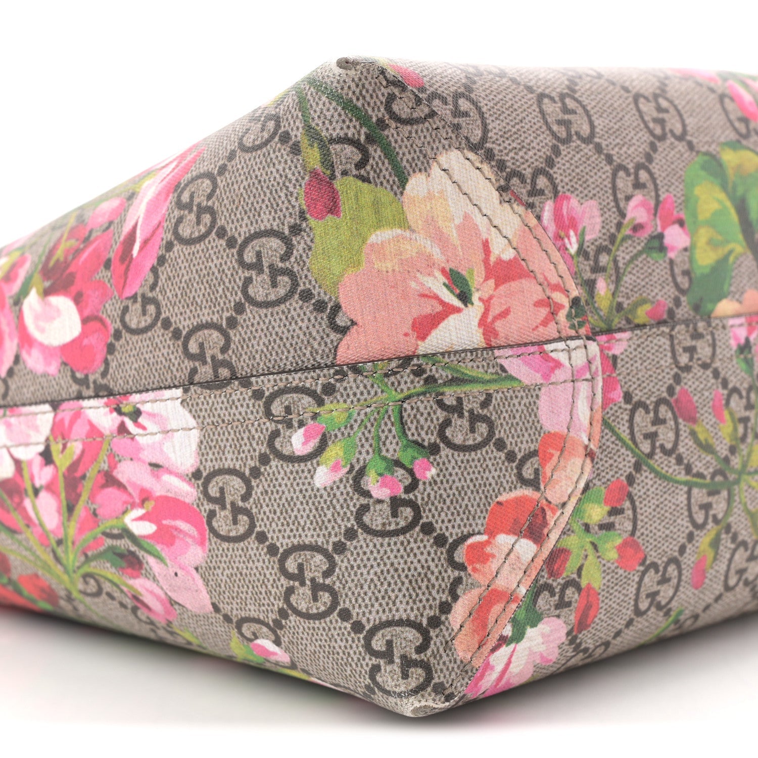 GG Supreme Monogram Blooms Medium Reversible Tote Beige Multicolor Dry Rose