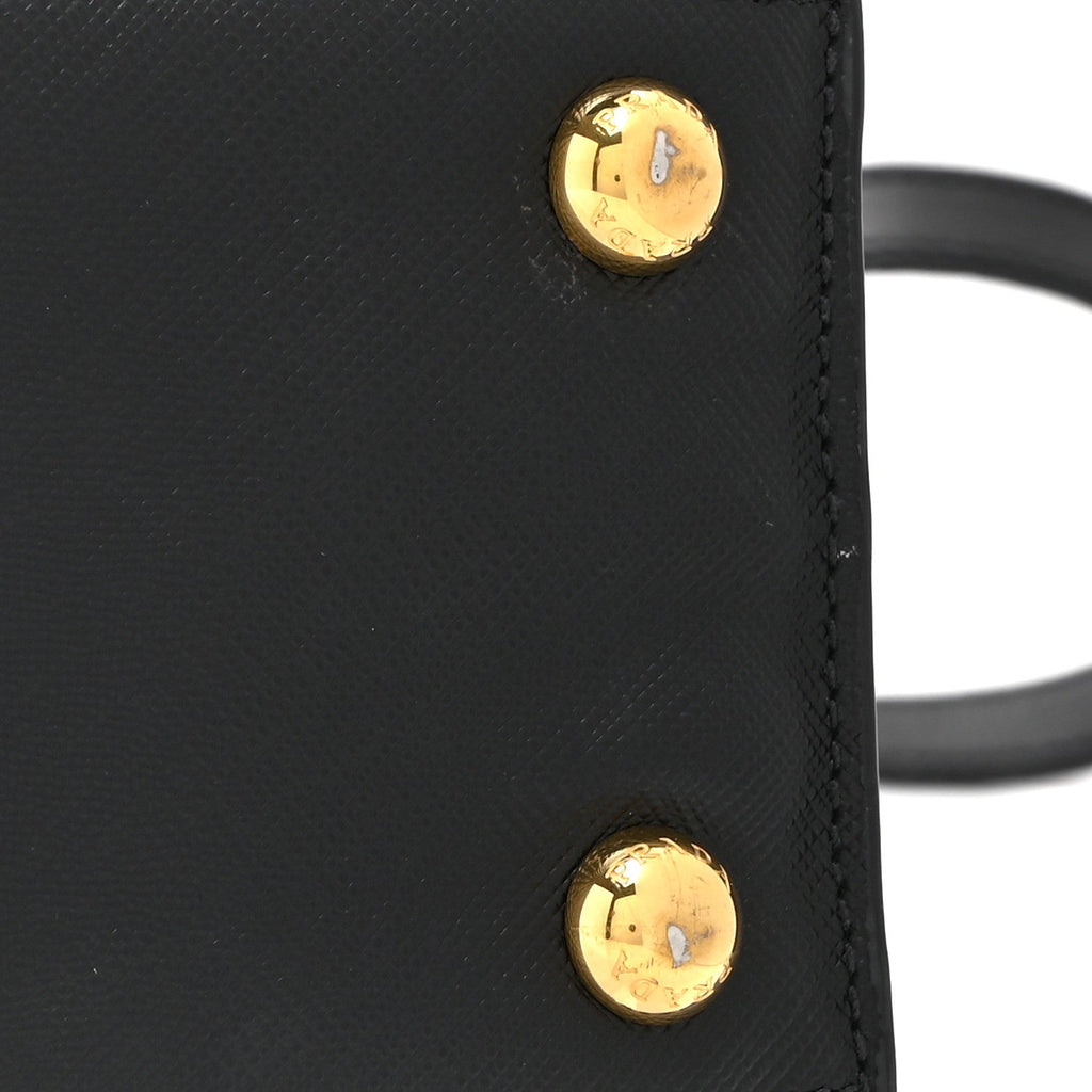 Saffiano Soft Calfskin Large Tote Black
