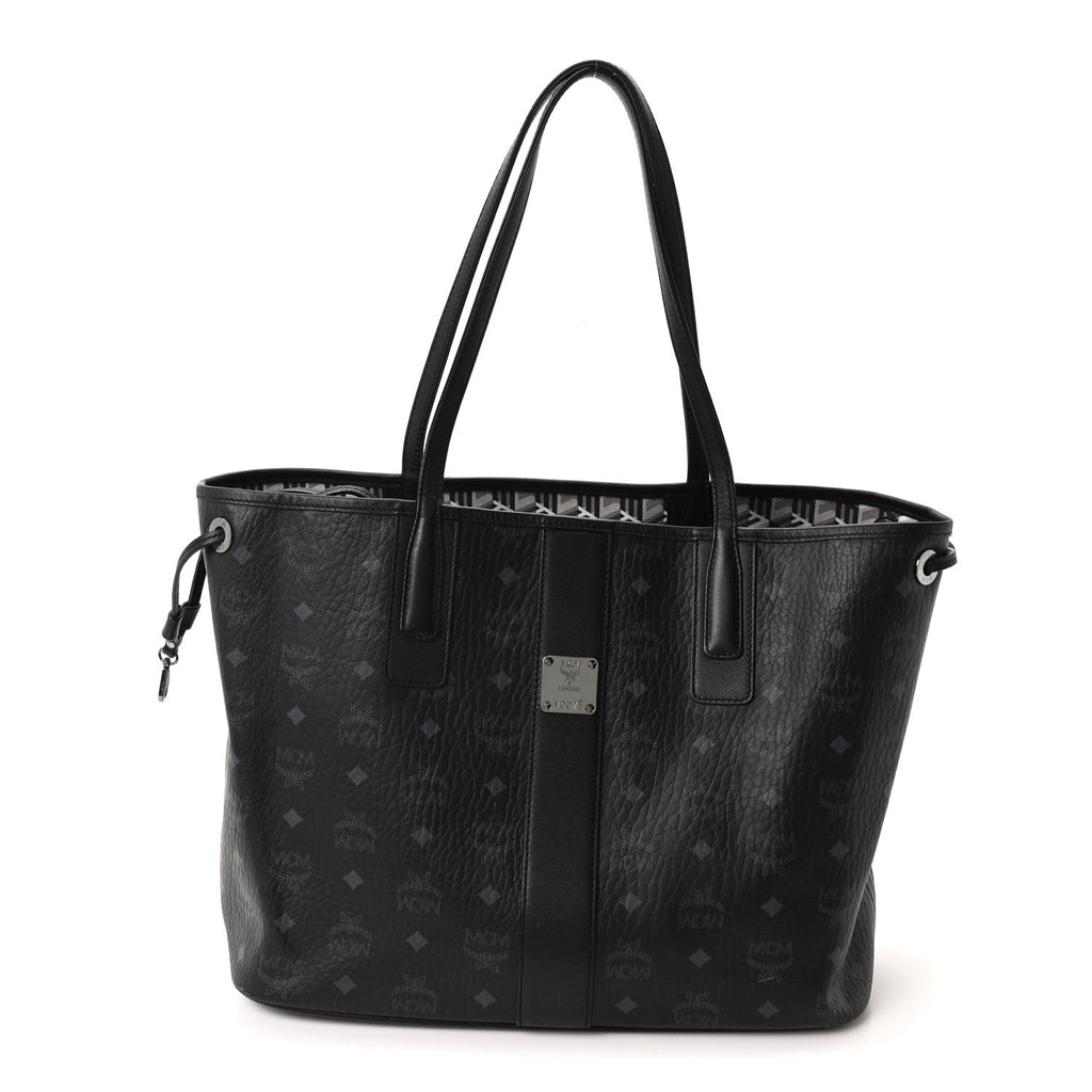 Visetos Medium Liz Reversible Shopper Tote Black