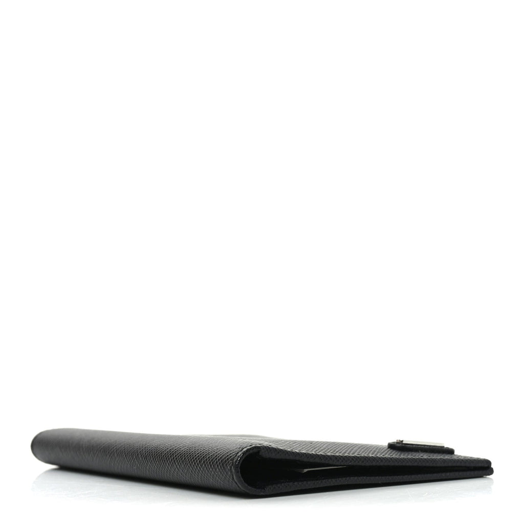 Saffiano Passport Holder Black