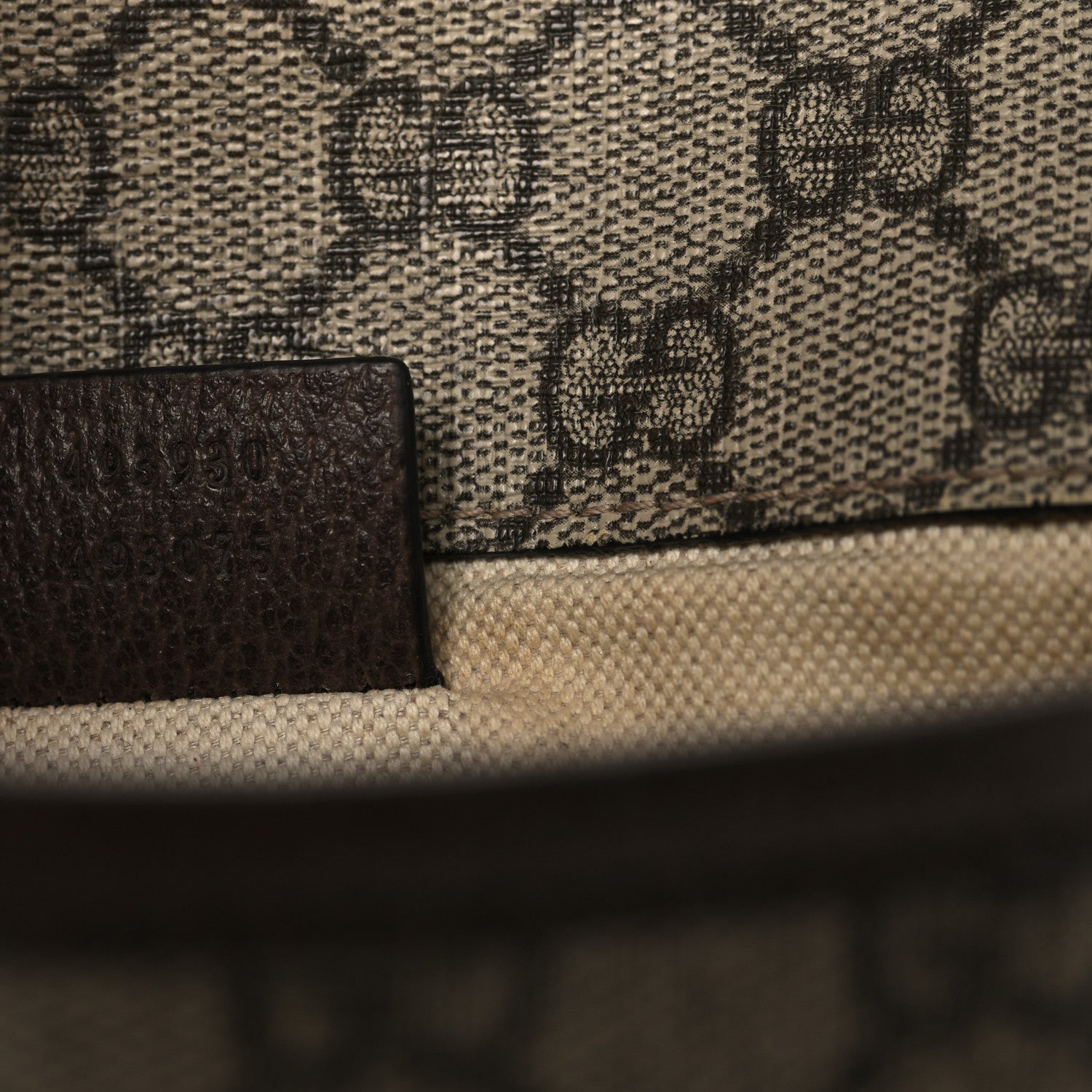 GG Supreme Monogram Neo Vintage Web Belt Bag Brown