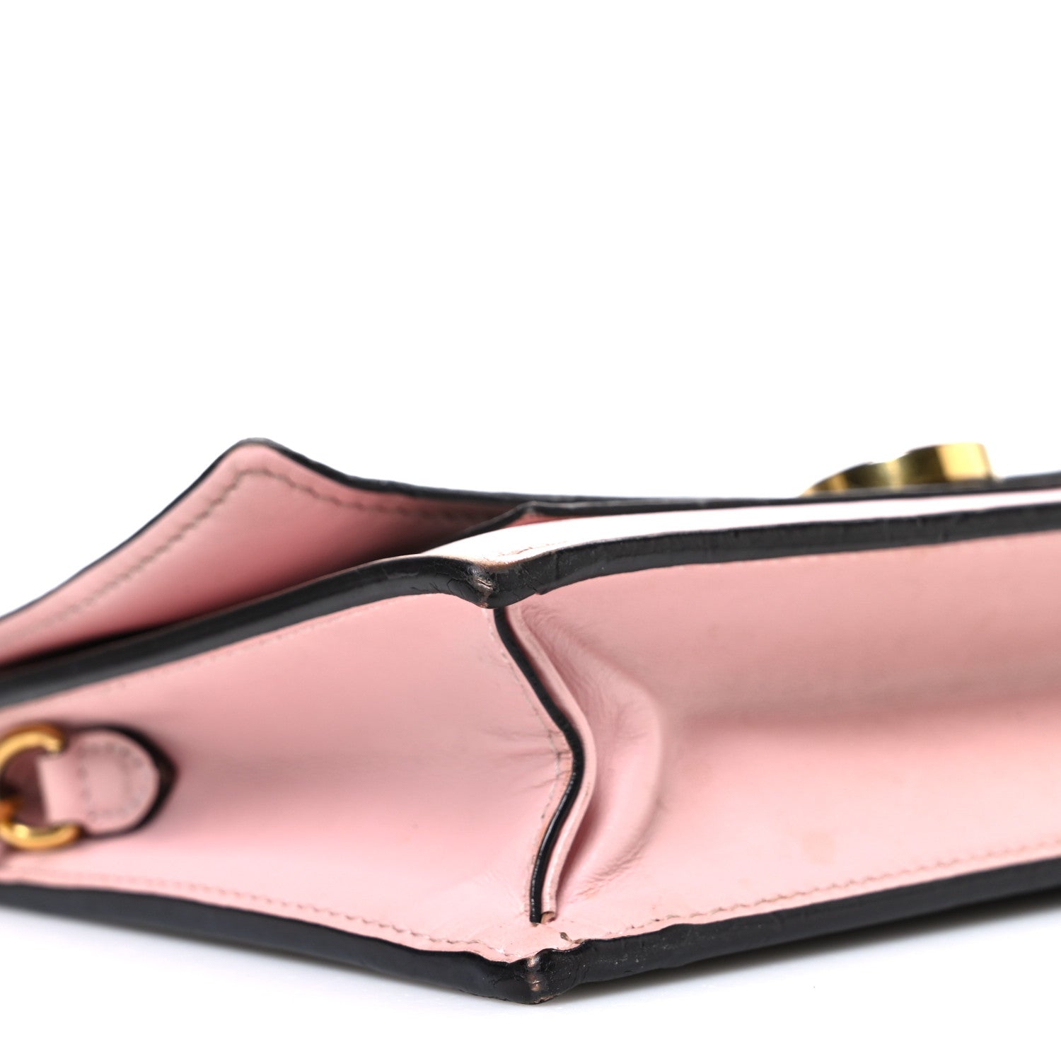 Monogram Flore Chain Wallet Rose Ballerine