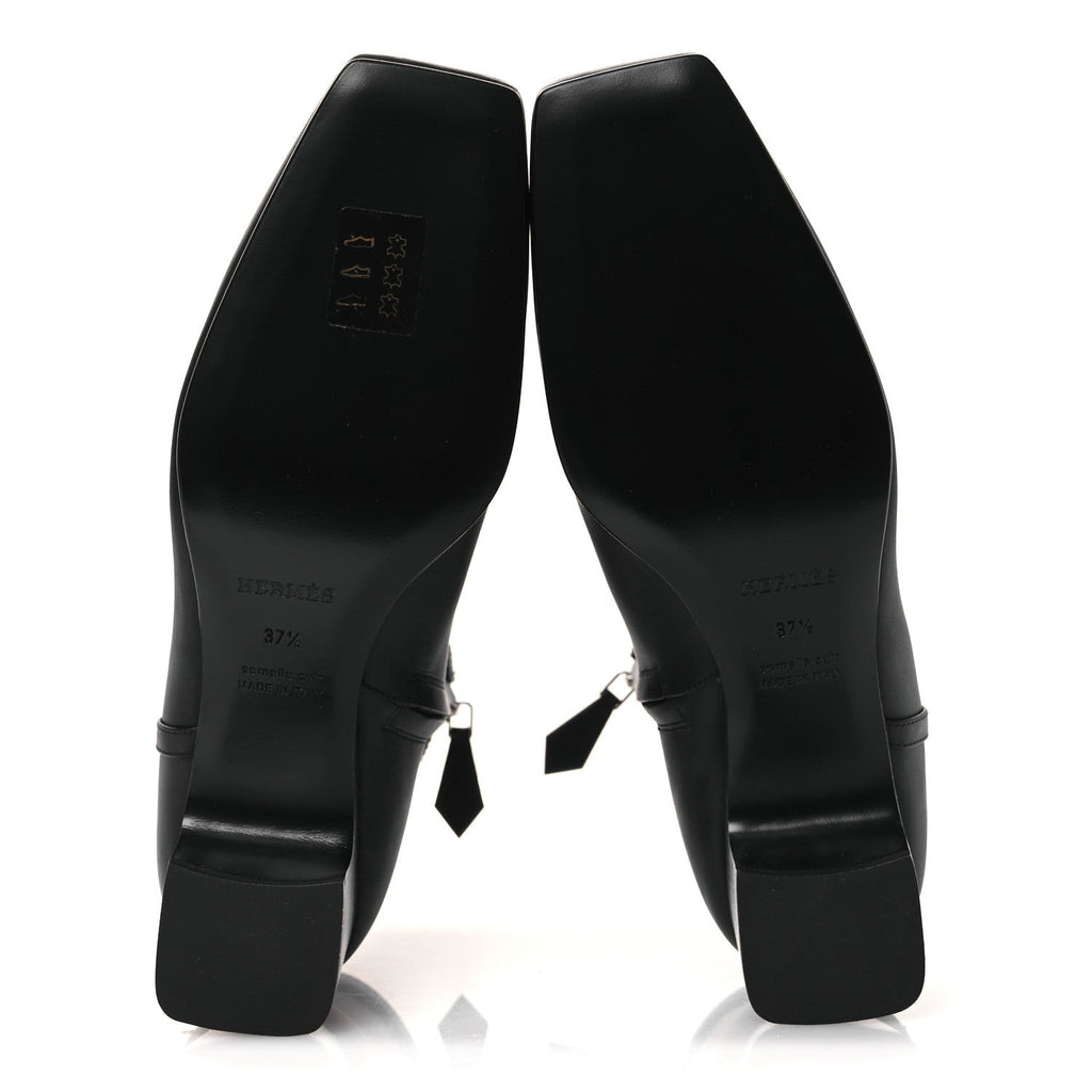 Calfskin Hommage Ankle Boots 37.5 Black