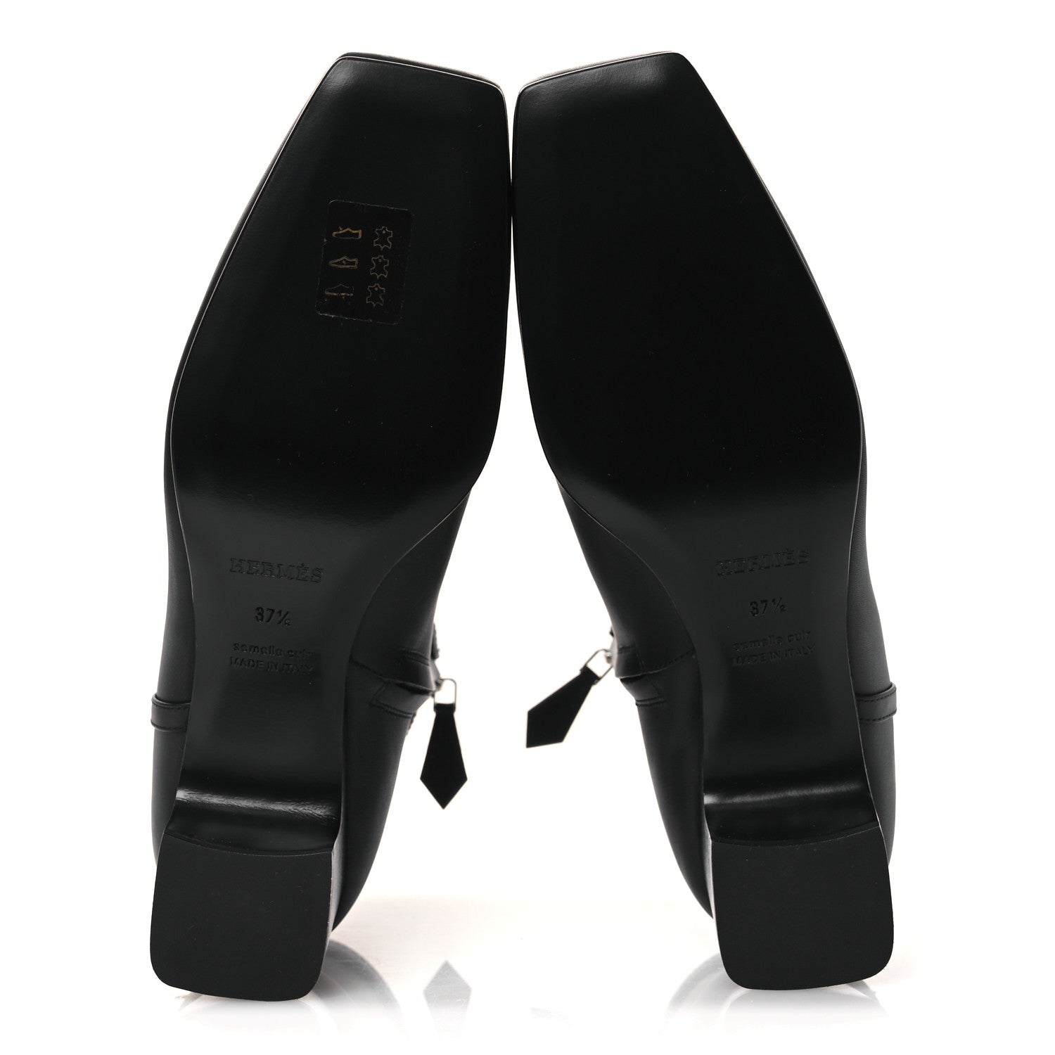 Calfskin Hommage Ankle Boots 37.5 Black