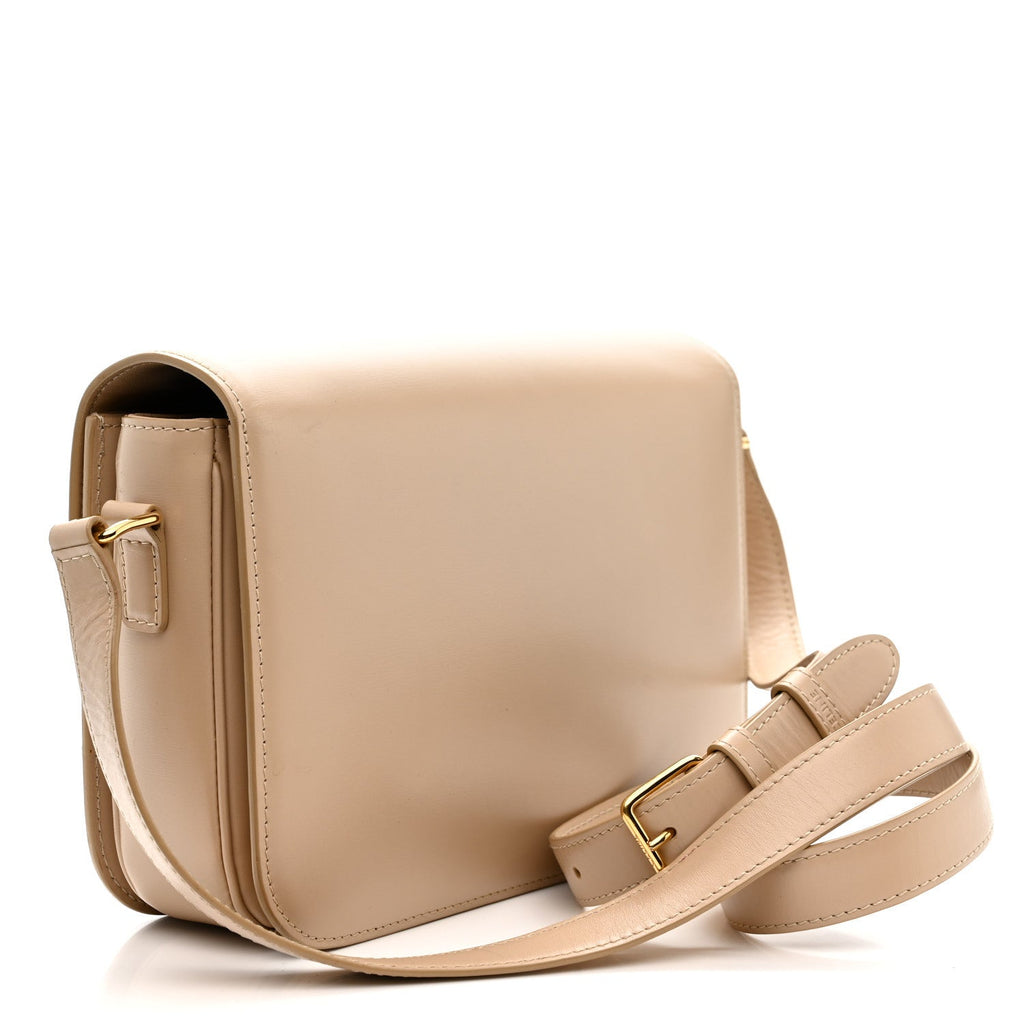 Shiny Calfskin Medium Triomphe Nude