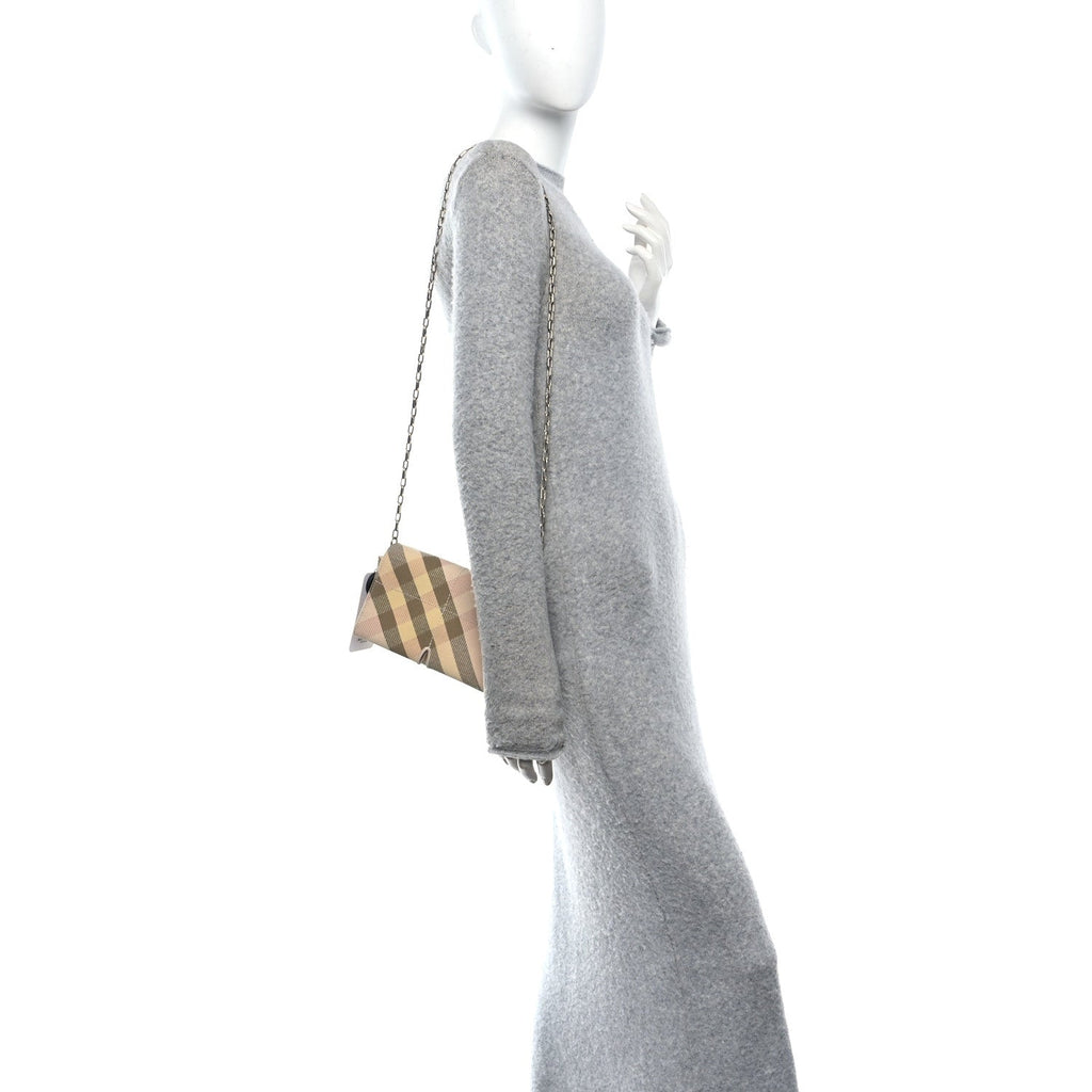 Jacquard Check Soft Snip Mini Chain Bag Teacup