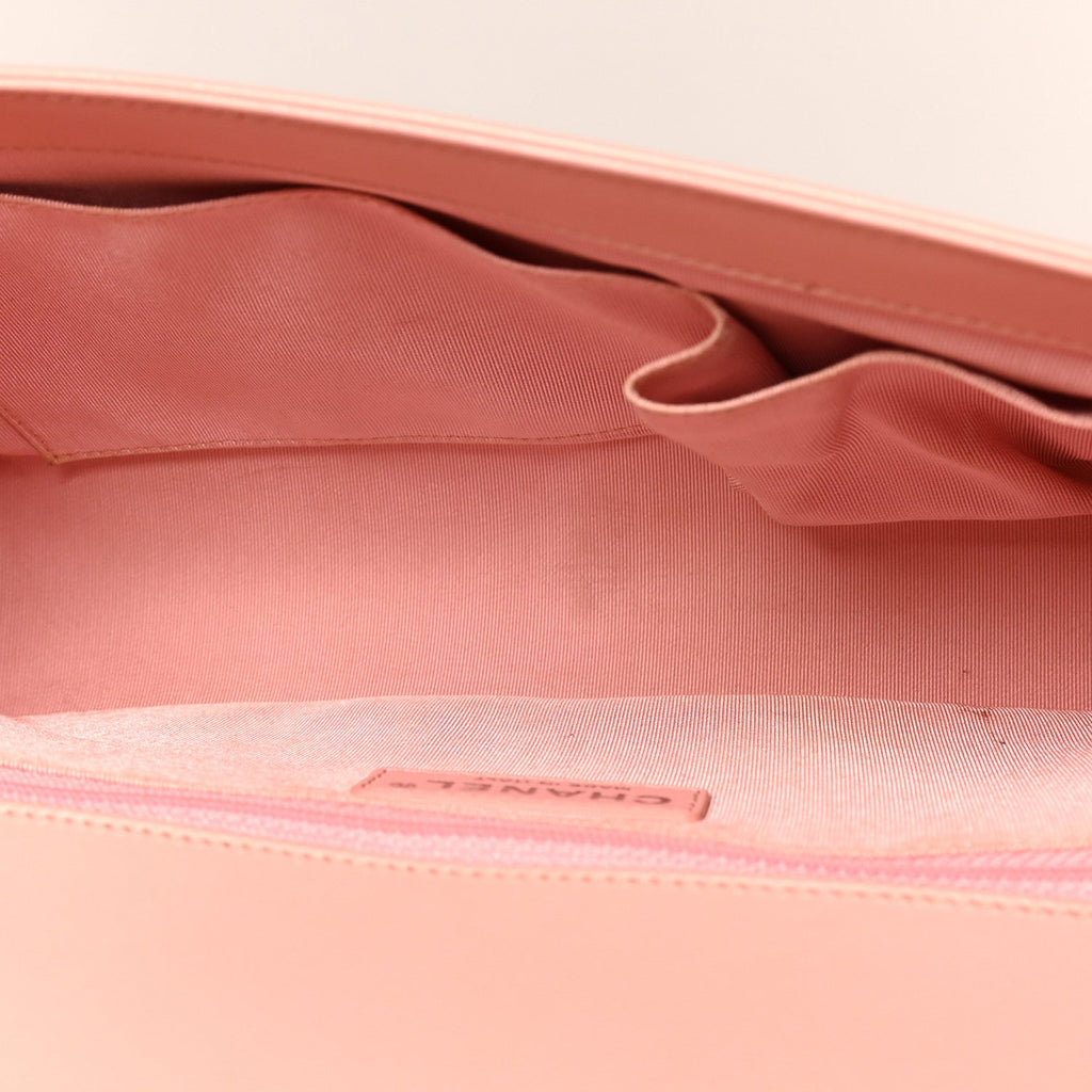 Lambskin Quilted New Medium Boy Flap Light Pink