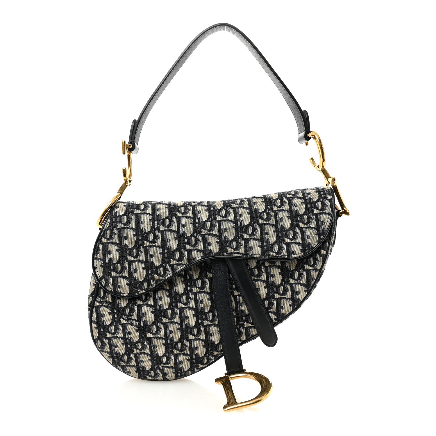 Oblique Saddle Bag Blue