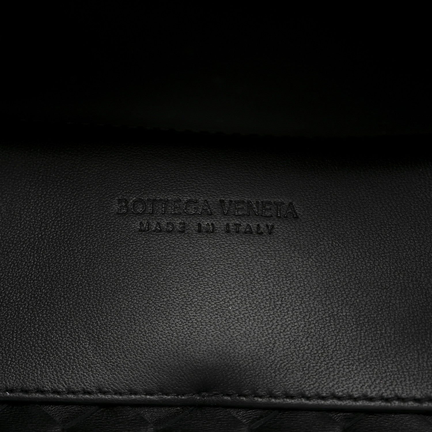 Nappa Intrecciato Small Andiamo Shoulder Bag Black