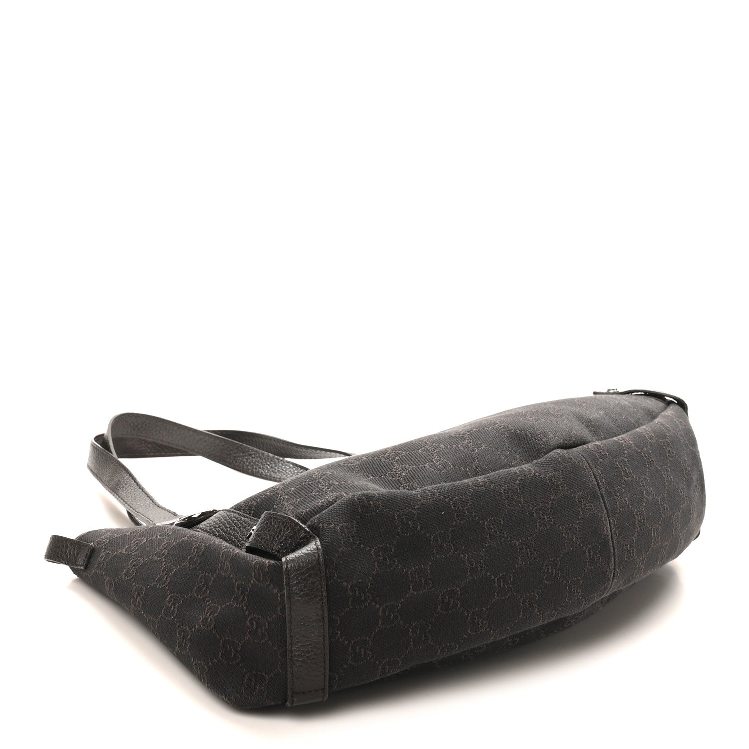 Monogram Medium Abbey Shoulder Bag Chocolate