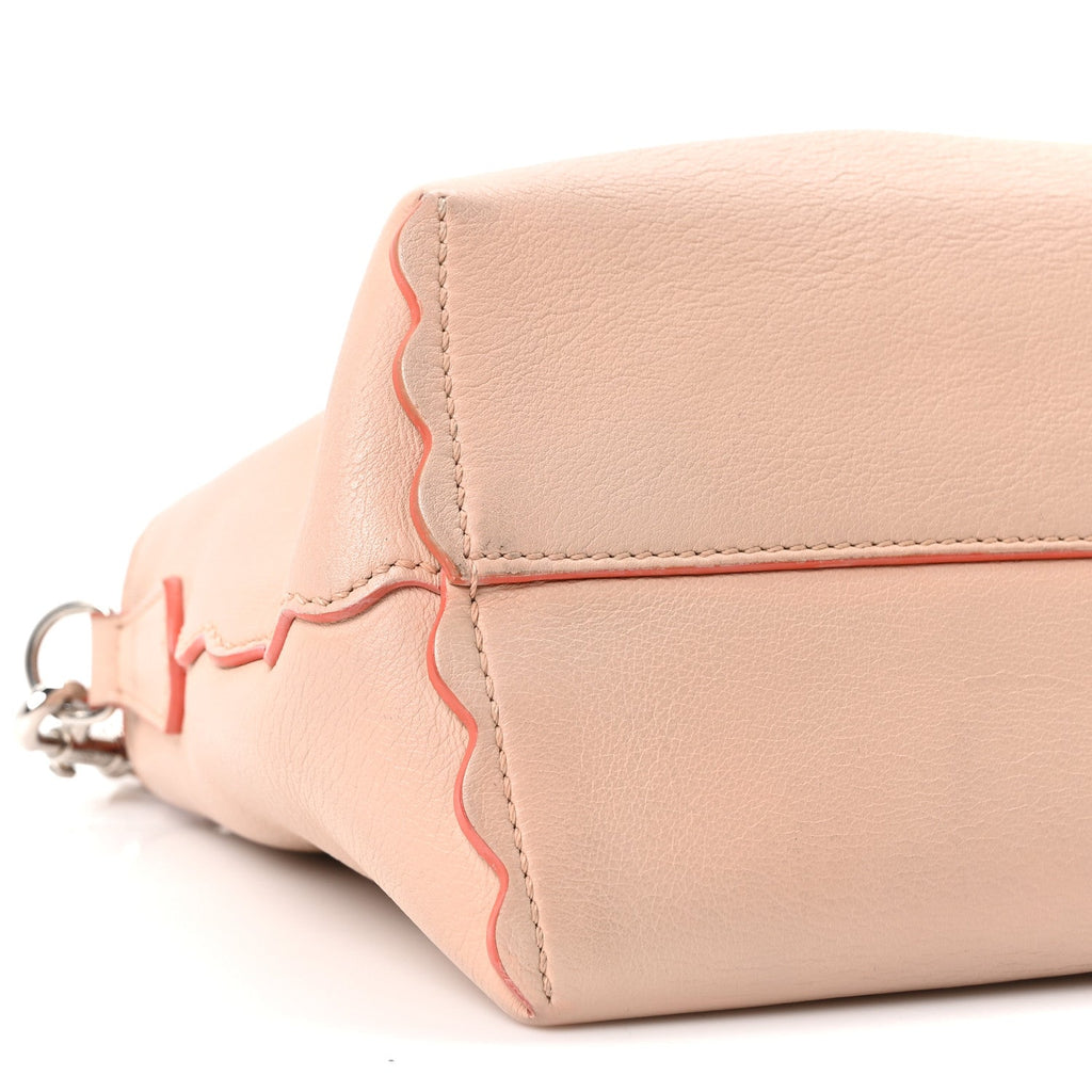 Vitello Dolce Scalloped Studded Medium By The Way Boston Bag Plaster