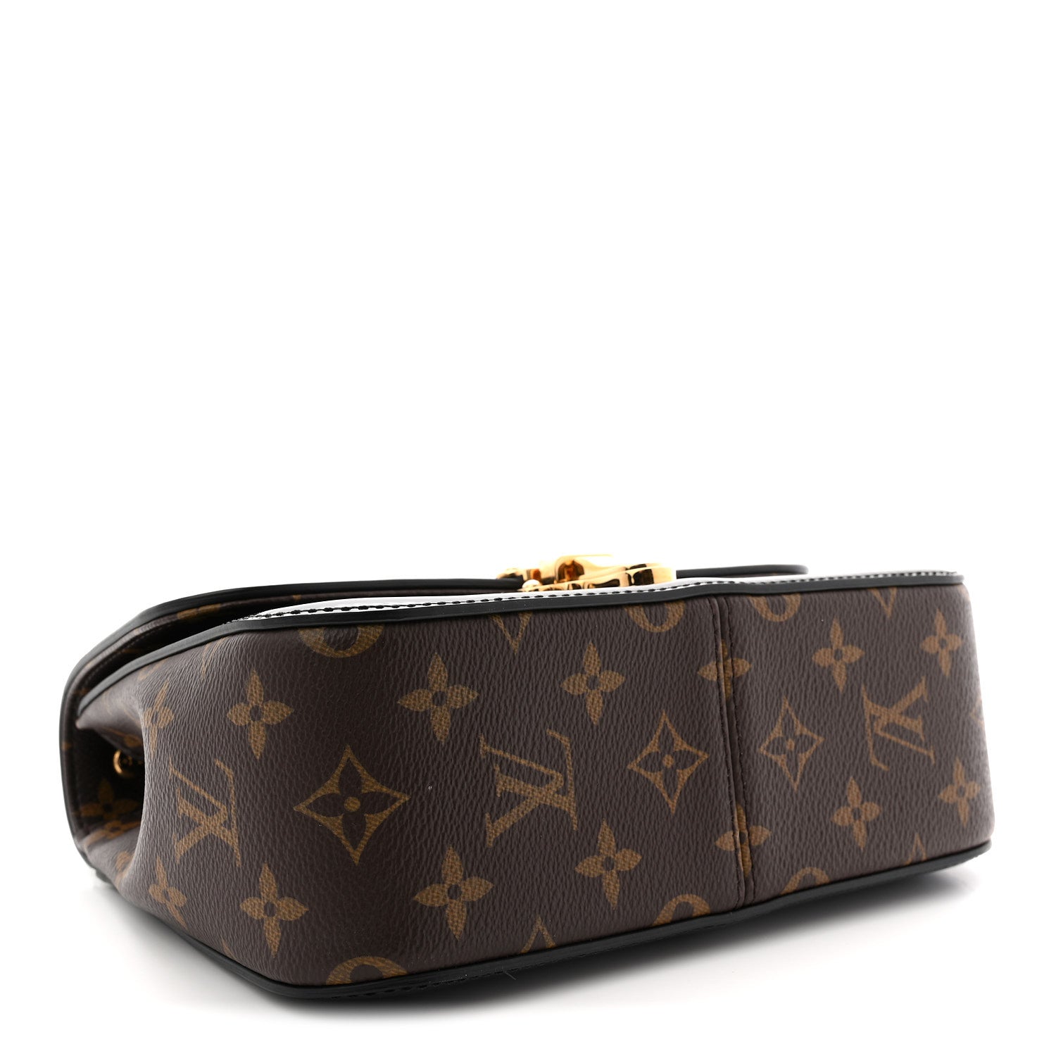 Patent Calfskin Monogram Cherrywood BB Black