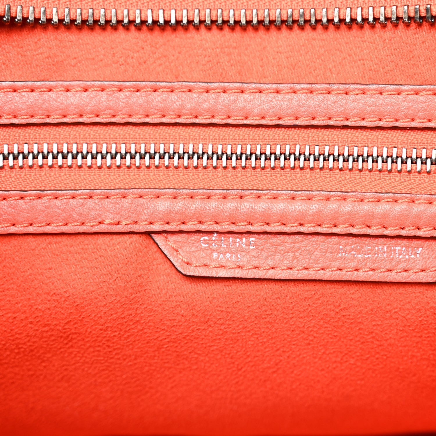 Drummed Calfskin Mini Luggage Coquelicot