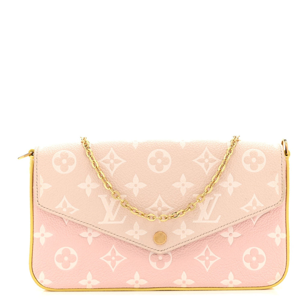 Empreinte Spring in the City Felicie Pochette Chain Wallet Pink Beige Yellow