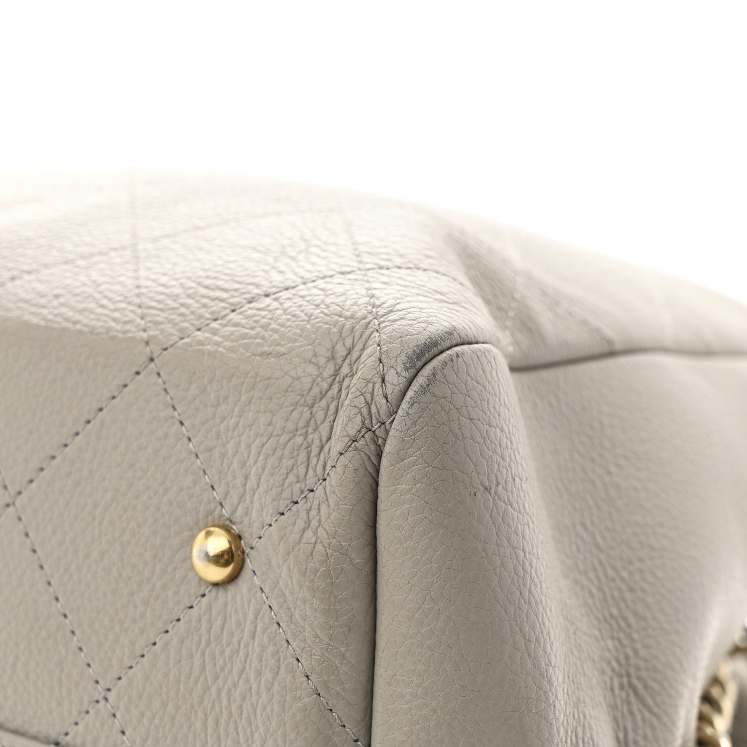 Bullskin Stitched Large Shopping Bag Grey
