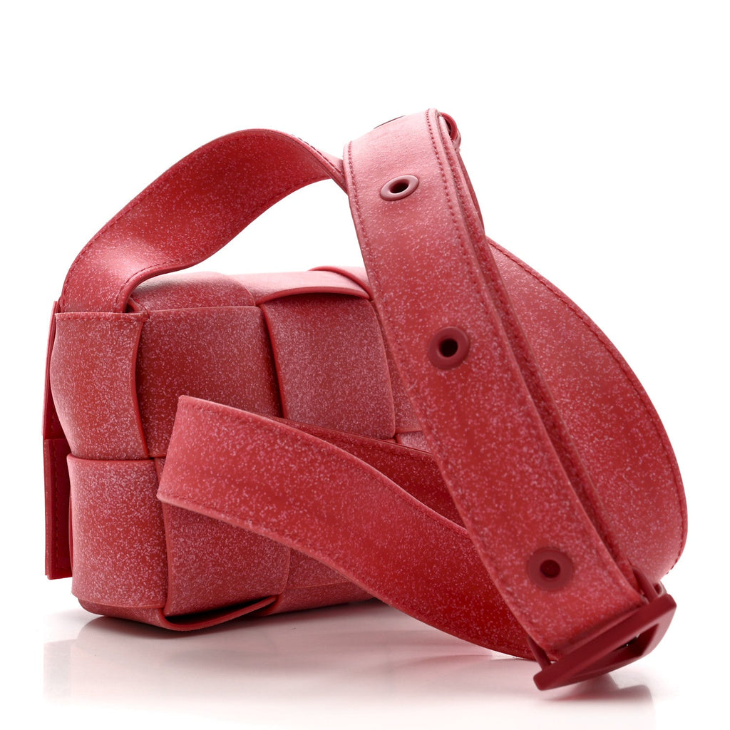 Rubber Maxi Intrecciato Extra Mini Cassette Crossbody Bag Firework