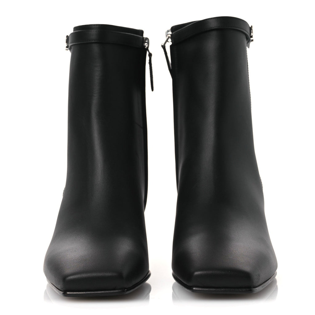 Calfskin Hommage Ankle Boots 37.5 Black
