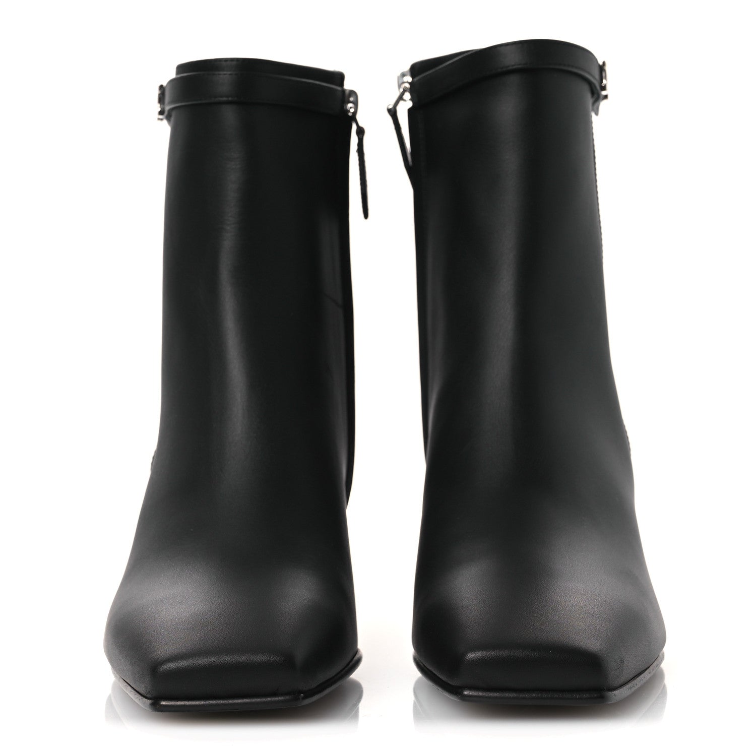 Calfskin Hommage Ankle Boots 37.5 Black