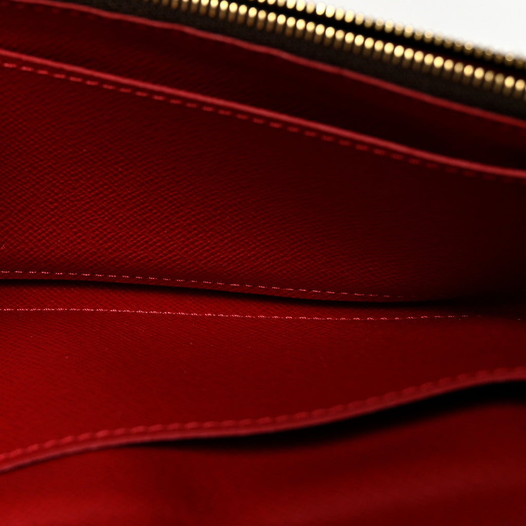 Damier Ebene Caissa Wallet Cherry