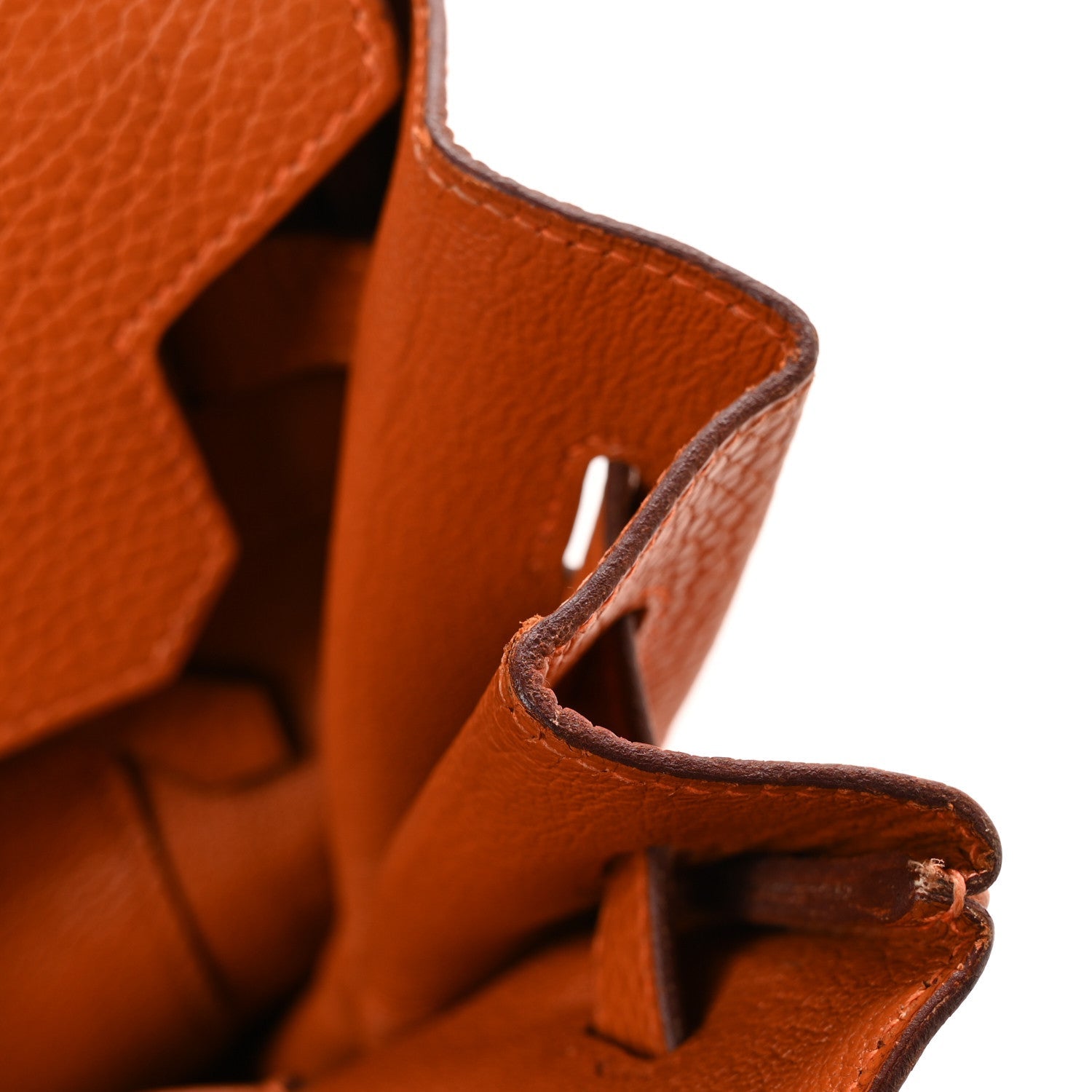 Taurillon Clemence Birkin 35 Orange