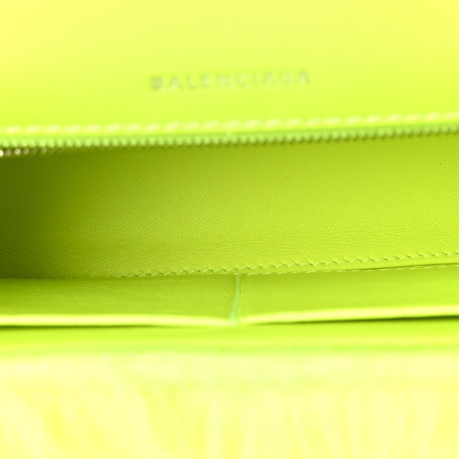 Faux Fur Medium Fluffy Hourglass Top Handle Bag Fluo Yellow