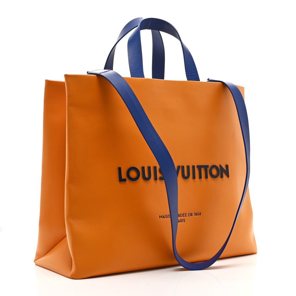 Cowhide Shopper Bag MM Safran