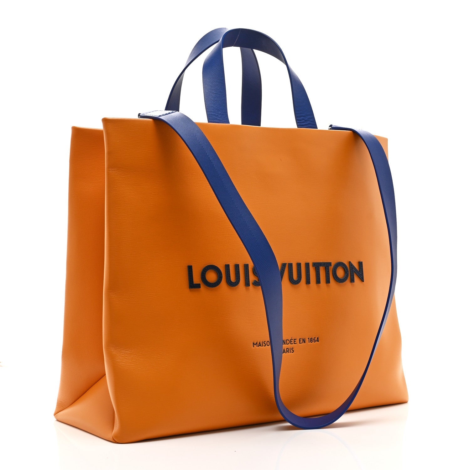 Cowhide Shopper Bag MM Safran