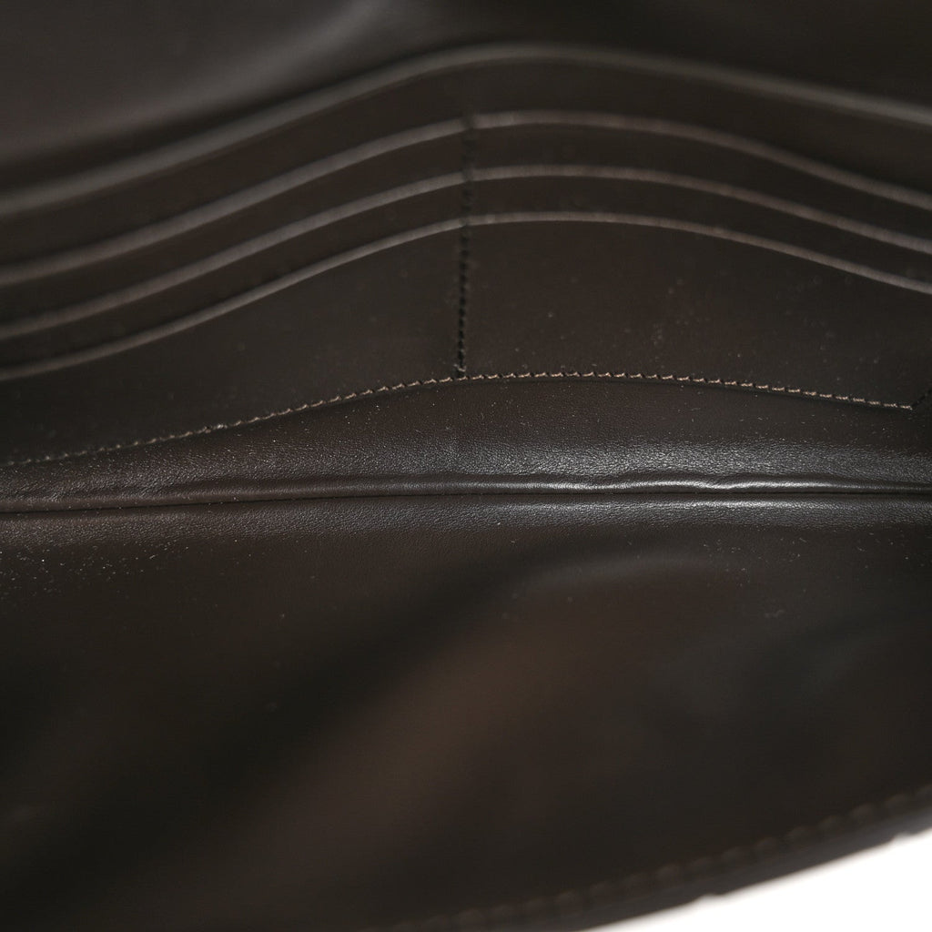 Nappa Intrecciato Long Andiamo Top Handle Clutch Fondant