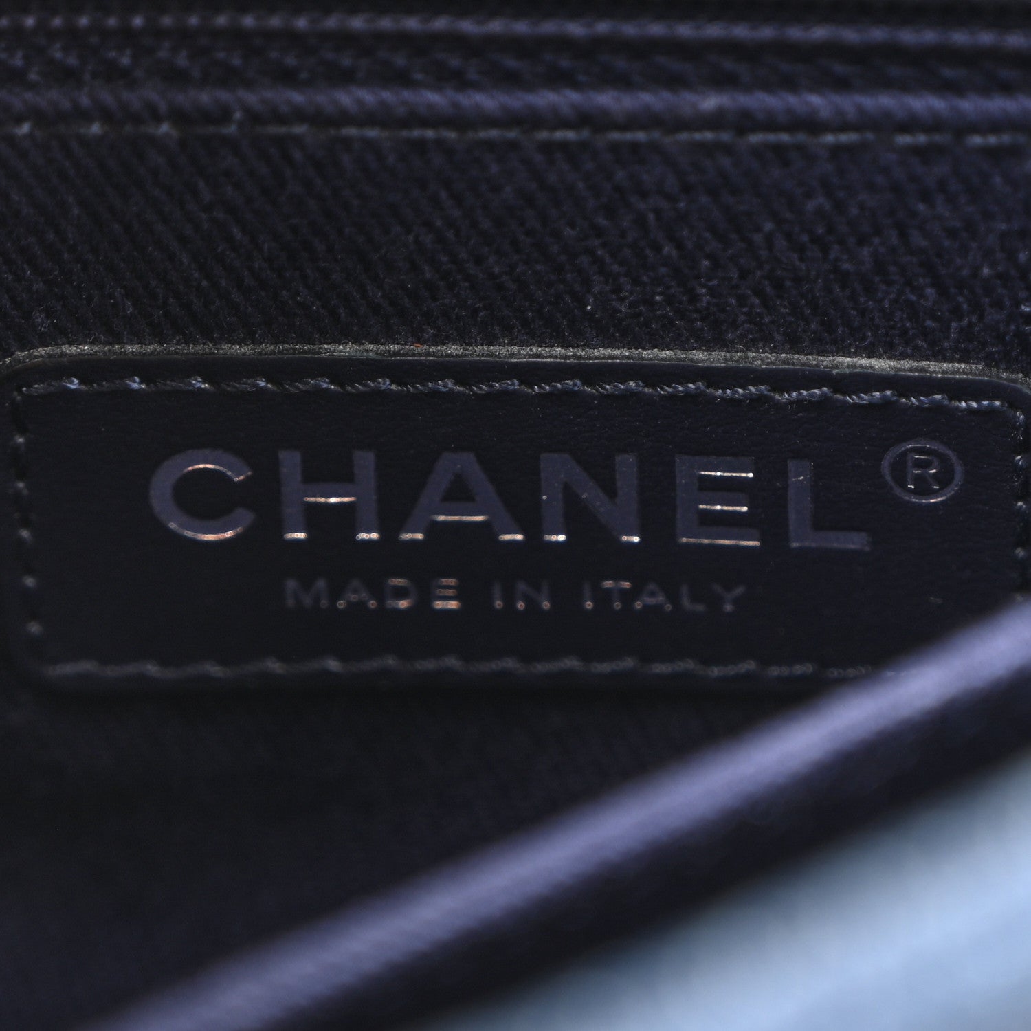 Denim Quilted Mini Coco Handle Flap Blue
