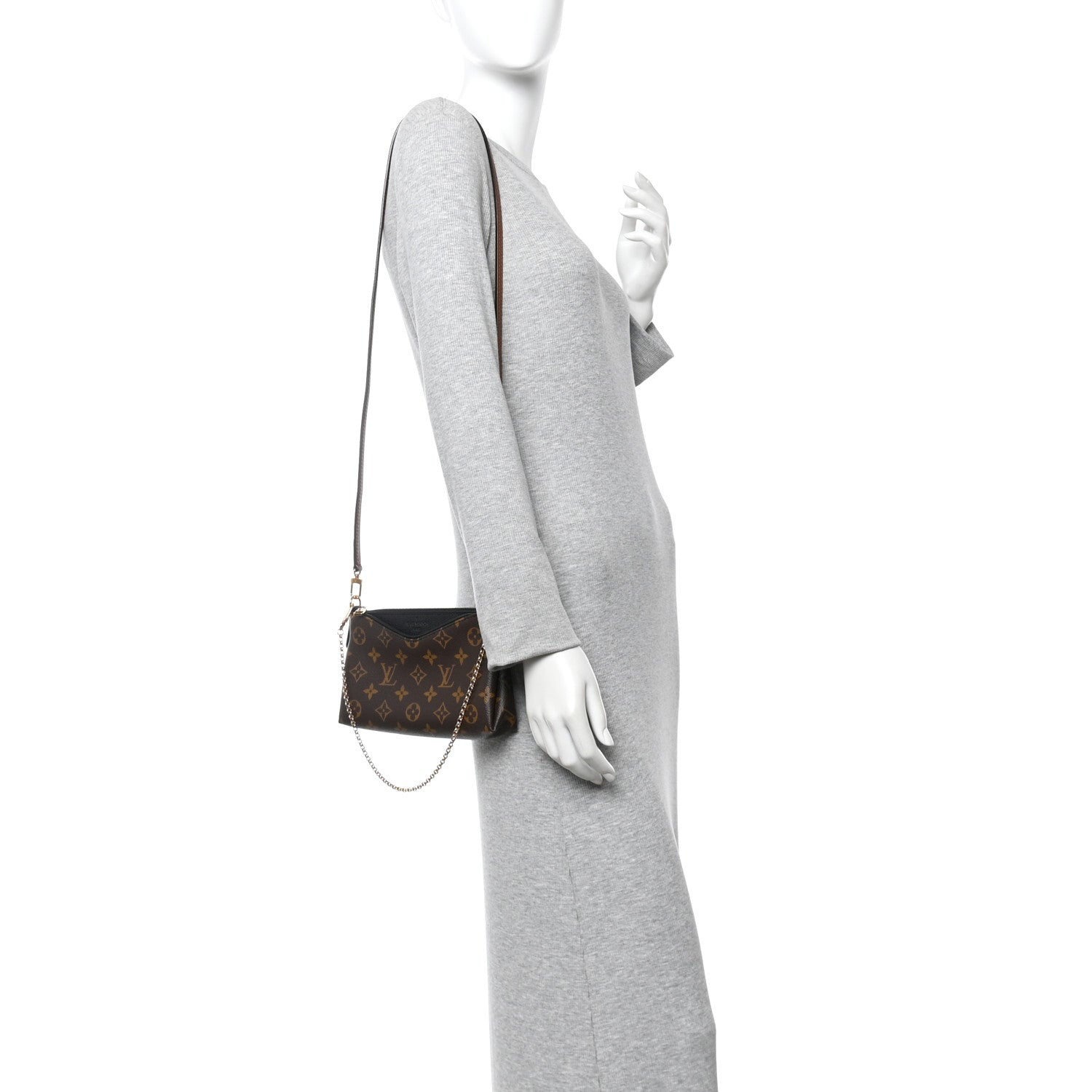 Monogram Pallas Clutch Black