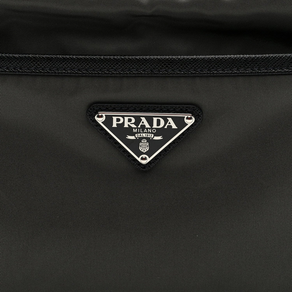Re-Nylon Saffiano Shoulder Bag Forest Green