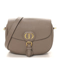 Grained Calfskin Medium Bobby Flap Warm Taupe
