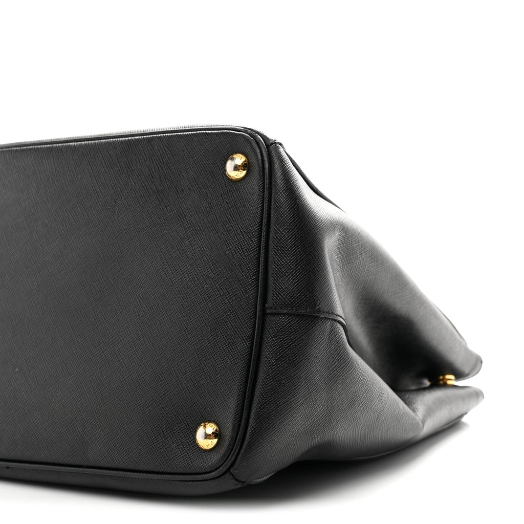 Saffiano Lux Large Tote Black